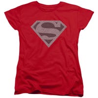 Superman Elephant Shield Womens T-Shirt