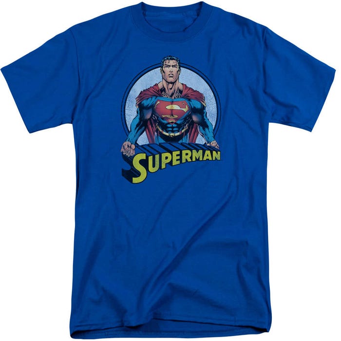 Superman Flying High Again Tall T-Shirt