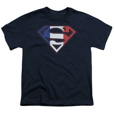 Superman French Shield Kids T-Shirt