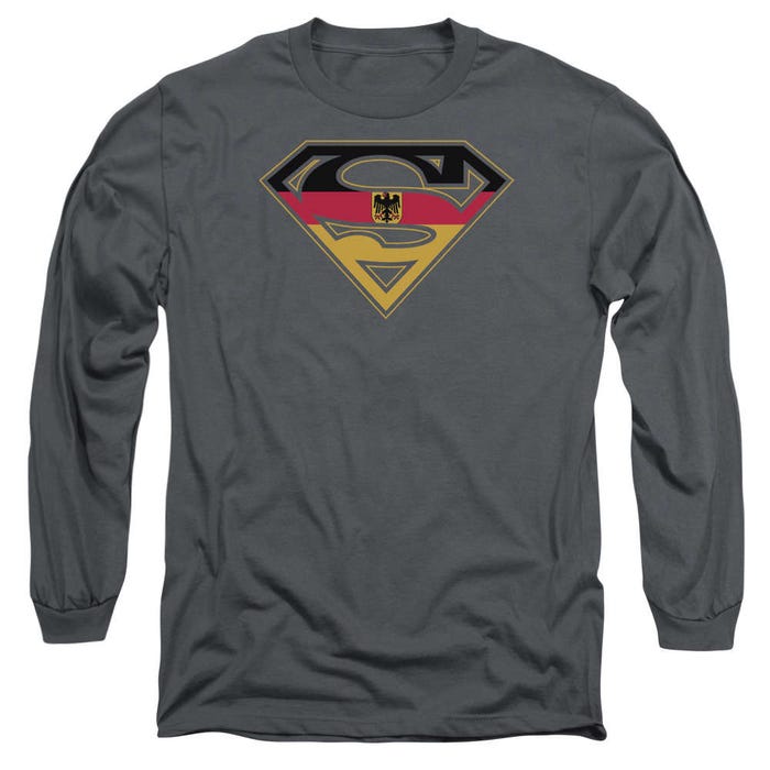 Superman German Shield Long Sleeve Shirt