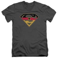 Superman German Shield V-Neck T-Shirt