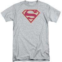 Superman Gold and Red Shield Tall T-Shirt