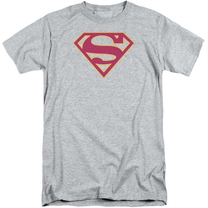 Superman Gold and Red Shield Tall T-Shirt