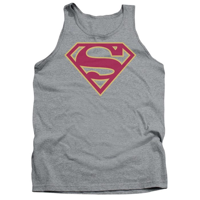 Superman Gold and Red Shield Tank Top