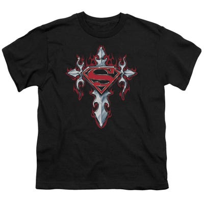 Superman Gothic Steel Logo Kids T-Shirt
