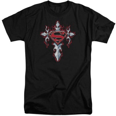 Superman Gothic Steel Logo Tall T-Shirt