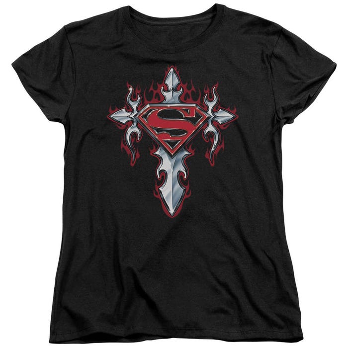 Superman Gothic Steel Logo Women's T-Shirt