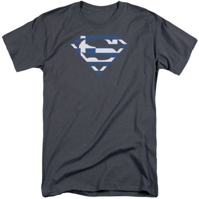 Superman Greek Shield Tall T-Shirt