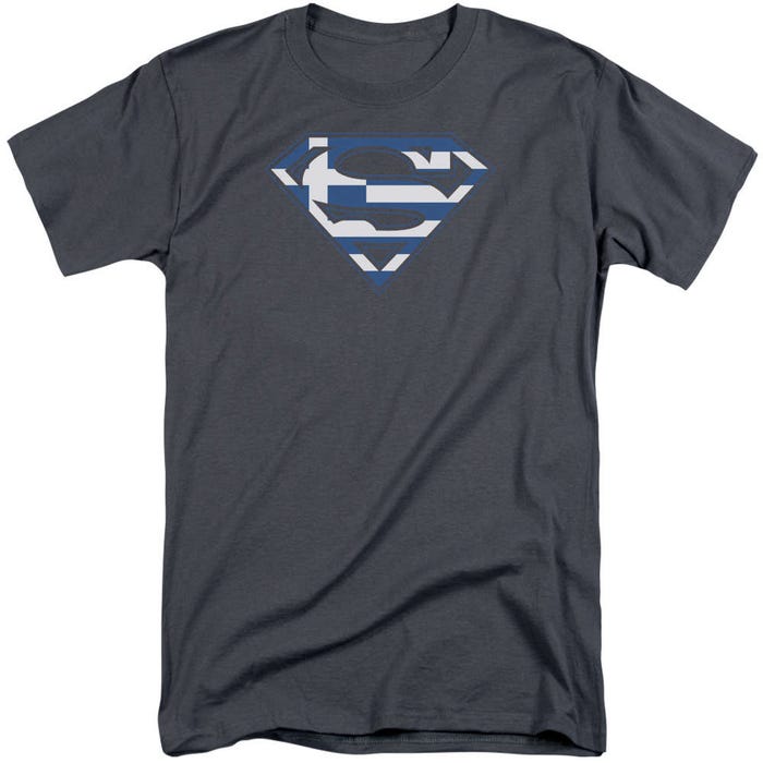 Superman Greek Shield Tall T-Shirt