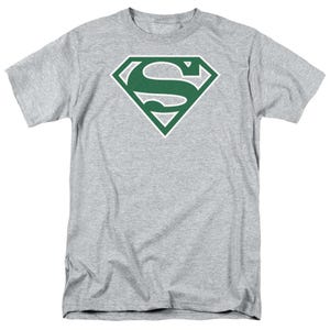 Superman Green And White Shield T-Shirt