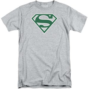 Superman Green And White Shield Tall T-Shirt