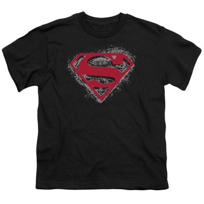 Superman Hardcore Noir Shield Kids T-Shirt