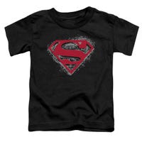 Superman Hardcore Noir Shield Toddler T-Shirt