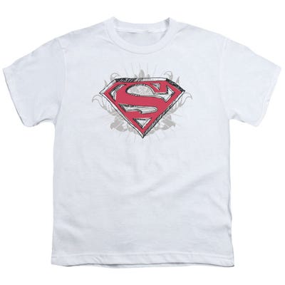 Superman Hastily Drawn Shield Kids T-Shirt