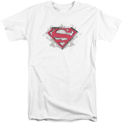 Superman Hastily Drawn Shield Tall T-Shirt