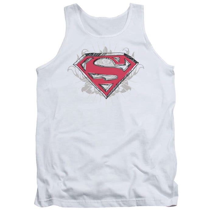 Superman Hastily Drawn Shield Tank Top