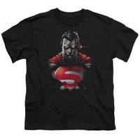 Superman Heat Vision Charged Kids T-Shirt