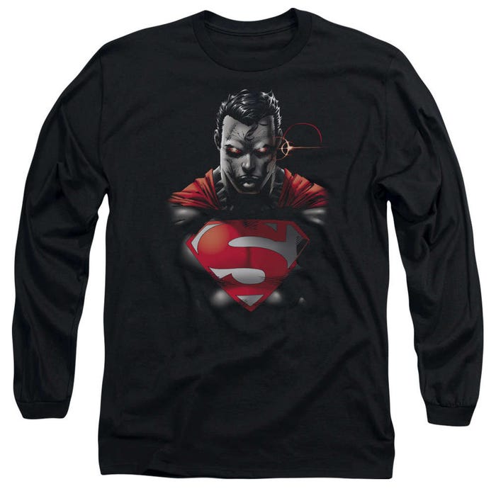 Superman Heat Vision Charged Long Sleeve Shirt