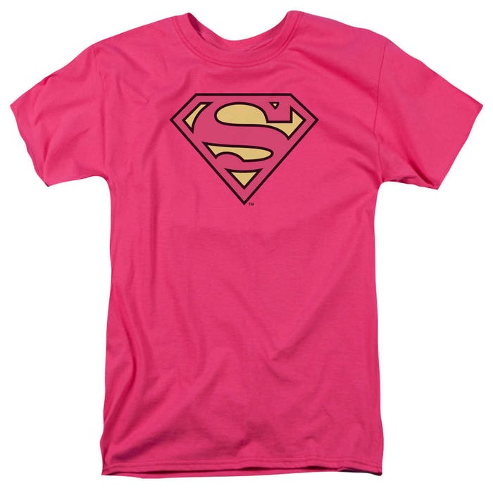 Superman Hot Pink Logo T-Shirt