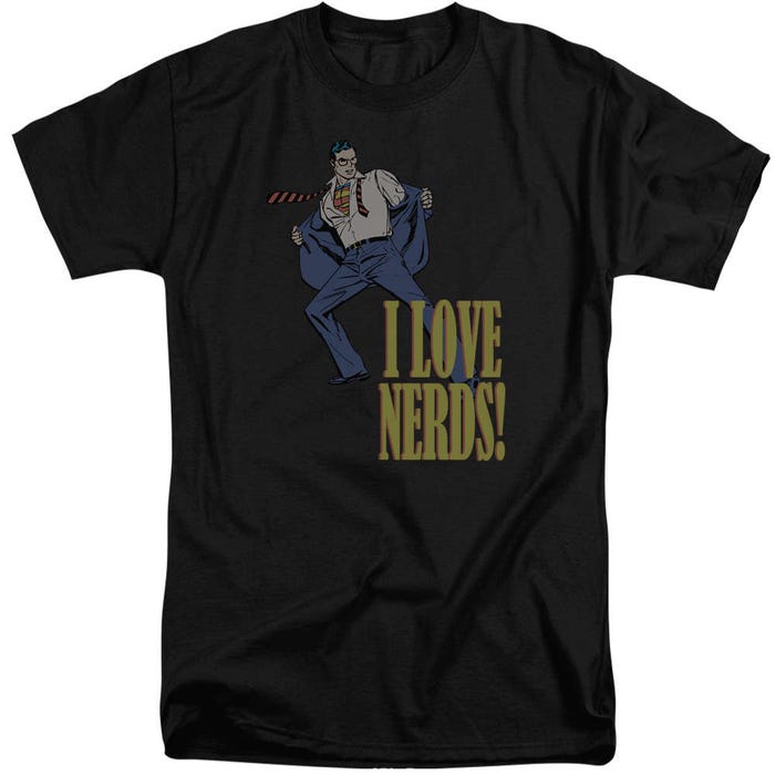 Superman I Love Nerds Tall T-Shirt