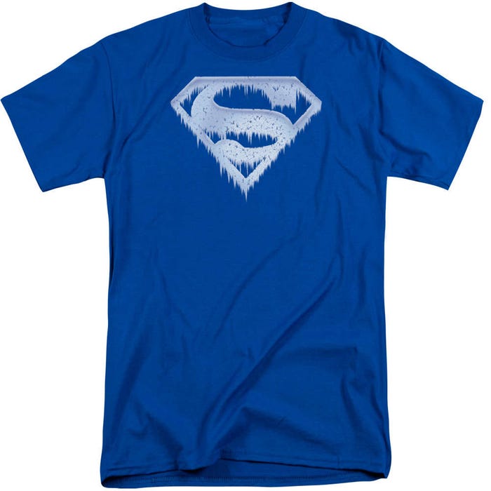 Superman Ice And Snow Shield Tall T-Shirt