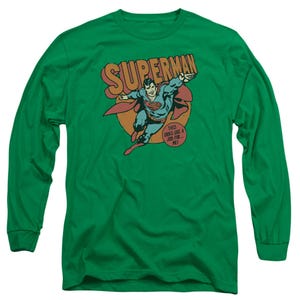 Superman Job For Me Retro Long Sleeve Shirt