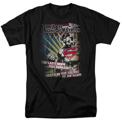 Superman Last Hope Black T-Shirt