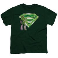 Superman Lex And Kryptonite Logo Kids T-Shirt