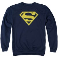 Superman Maize Shield Blue Trim Sweatshirt
