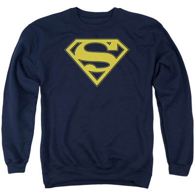 Superman Maize Shield Blue Trim Sweatshirt