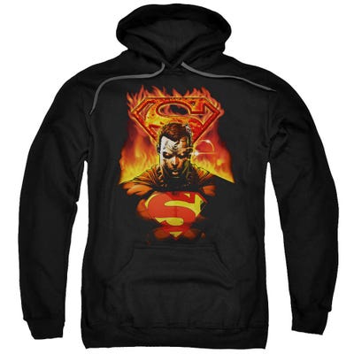 Superman Man On Fire Hoodie