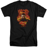 Superman Man On Fire Tall T-Shirt