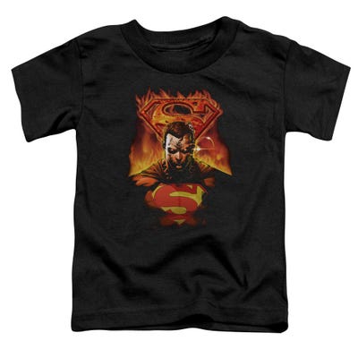 Superman Man On Fire Toddler T-Shirt