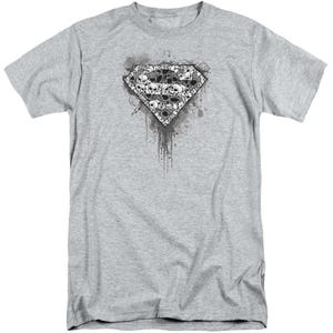 Superman Many Super Skulls Tall T-Shirt