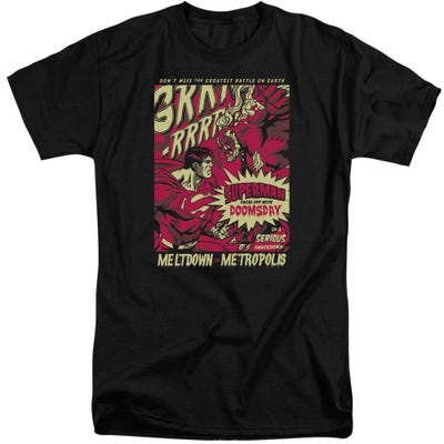 Superman Metropolis Meltdown Tall T-Shirt