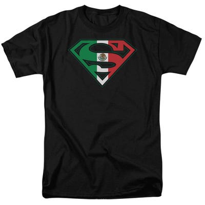 Superman Mexican Flag Shield T-Shirt