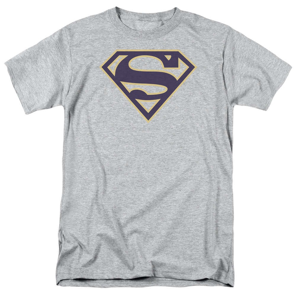 DC Comic Superman Man of Steel Vintage Logo Herren T-Shirt Schwarz S-XL 