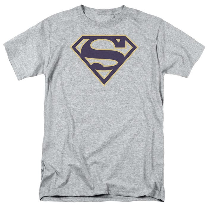 Superman Navy and Gold Shield T-Shirt