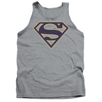 Superman Navy and Gold Shield Tank Top