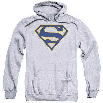 Superman Navy And Orange Shield Hoodie