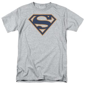 Superman Navy And Orange Shield T-Shirt