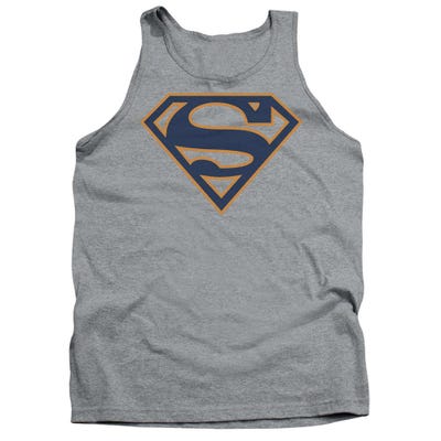 Superman Navy And Orange Shield Tank Top