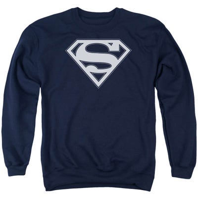 Superman Navy And White Shield Sweatshirt