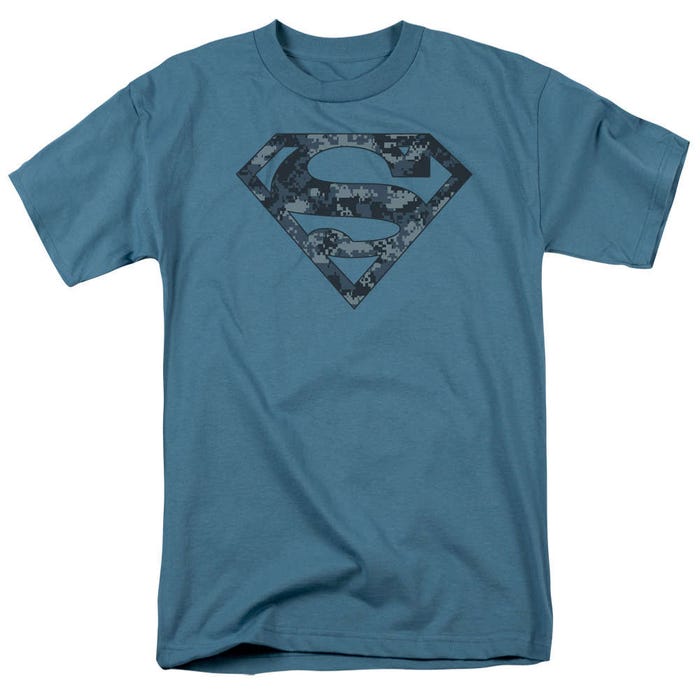 Superman Navy Camo Shield T-Shirt