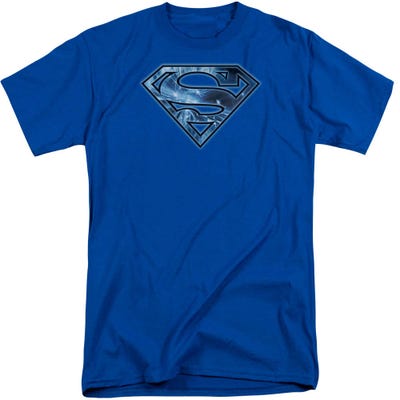 Superman On Ice Shield Tall T-Shirt