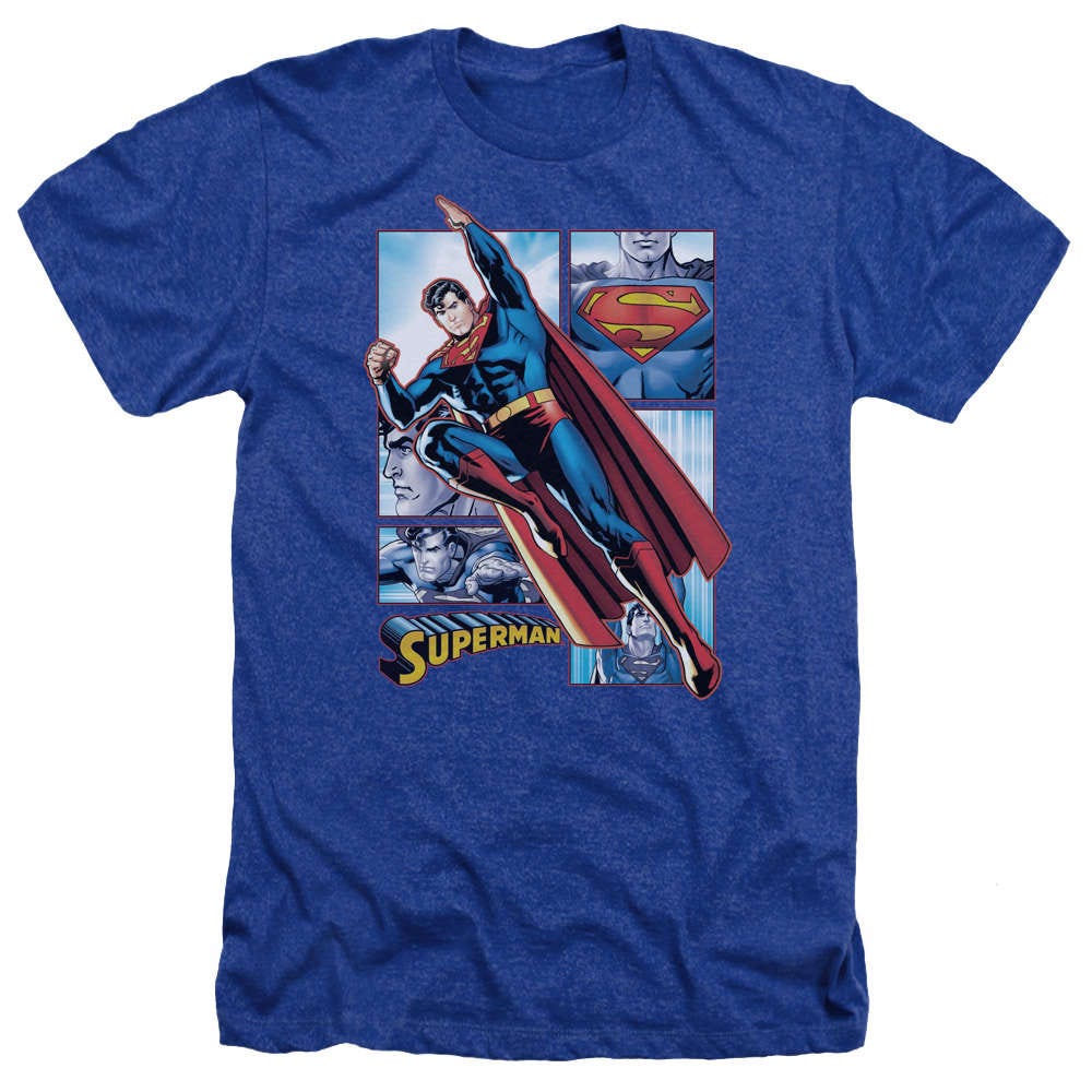Superman Rose Super Retraitée yonacrea T-Shirt Col V Adulte 