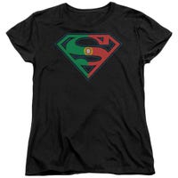 Superman Portugal Shield Womens T-Shirt