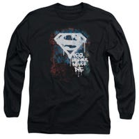Superman Real Heroes Never Die Long Sleeve Shirt