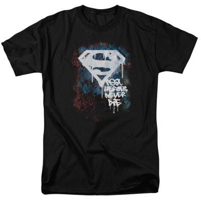 Superman Real Heroes Never Die T-Shirt