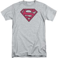 Superman Red And Black Shield Tall T-Shirt